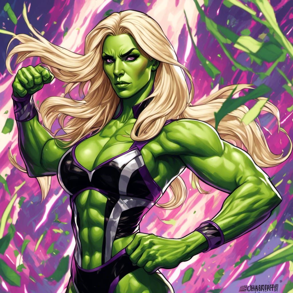 Charlotte Flair as She-Hulk