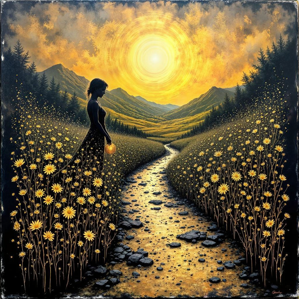 The light bends around grief