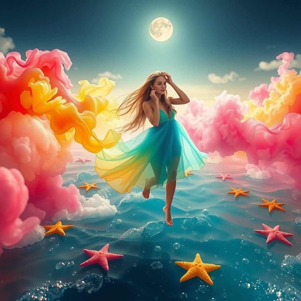 Chromatic Smoke: A Surreal Soda Dreamscape