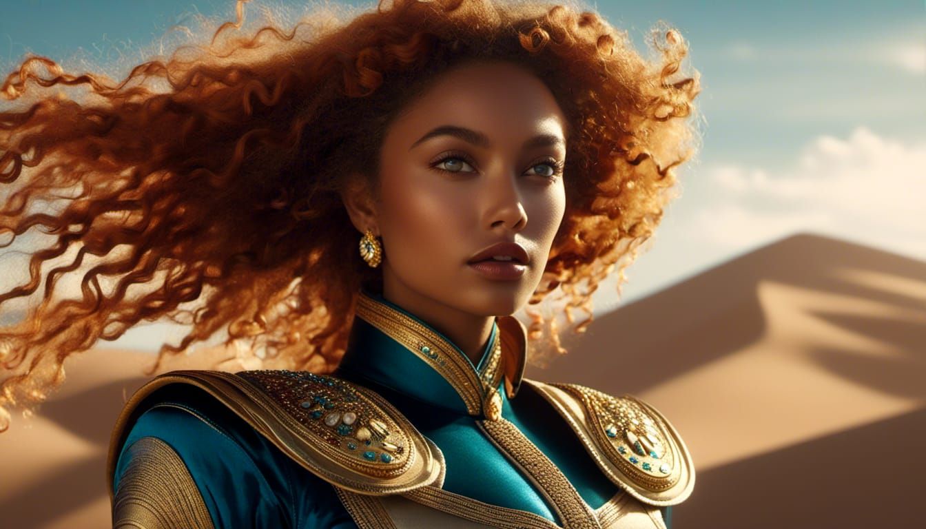 Beautiful Desert Warrior Princess