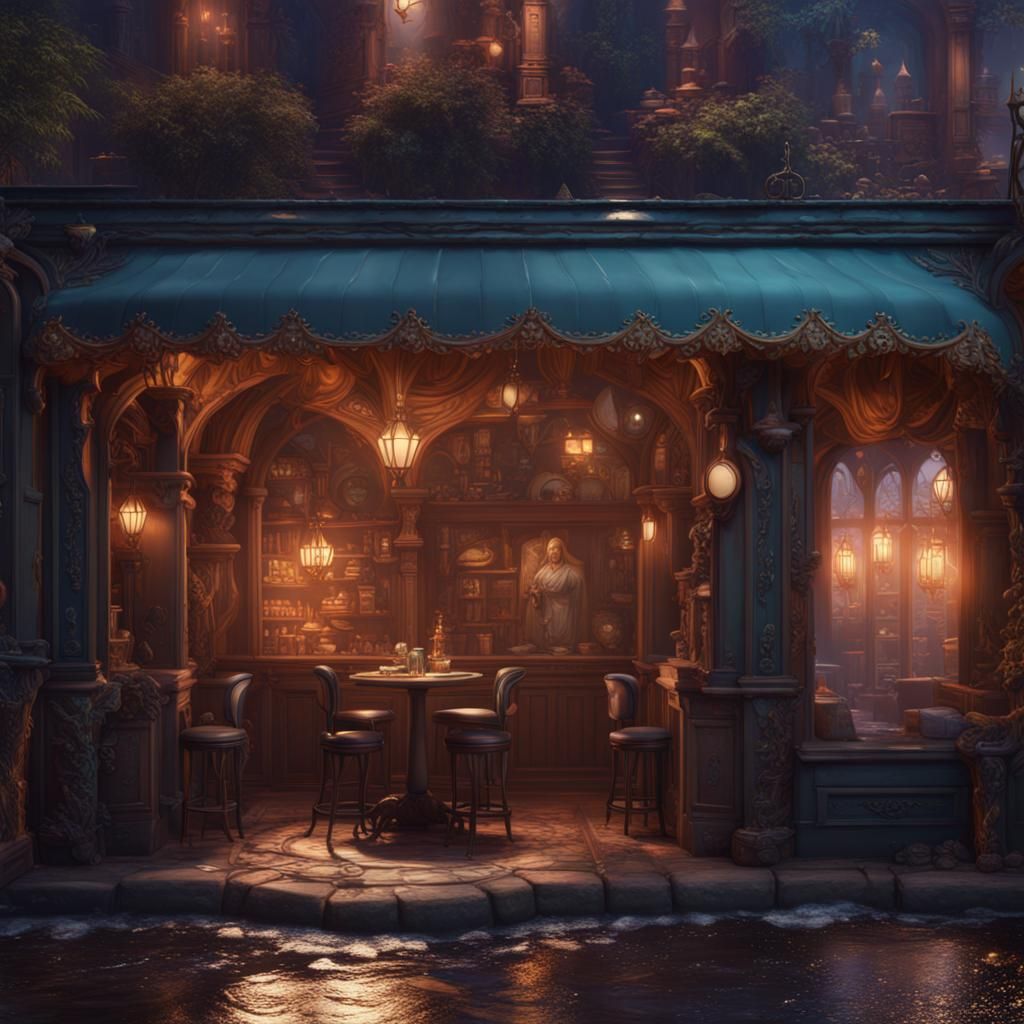 Fantastical Matte Painting in Deep Color