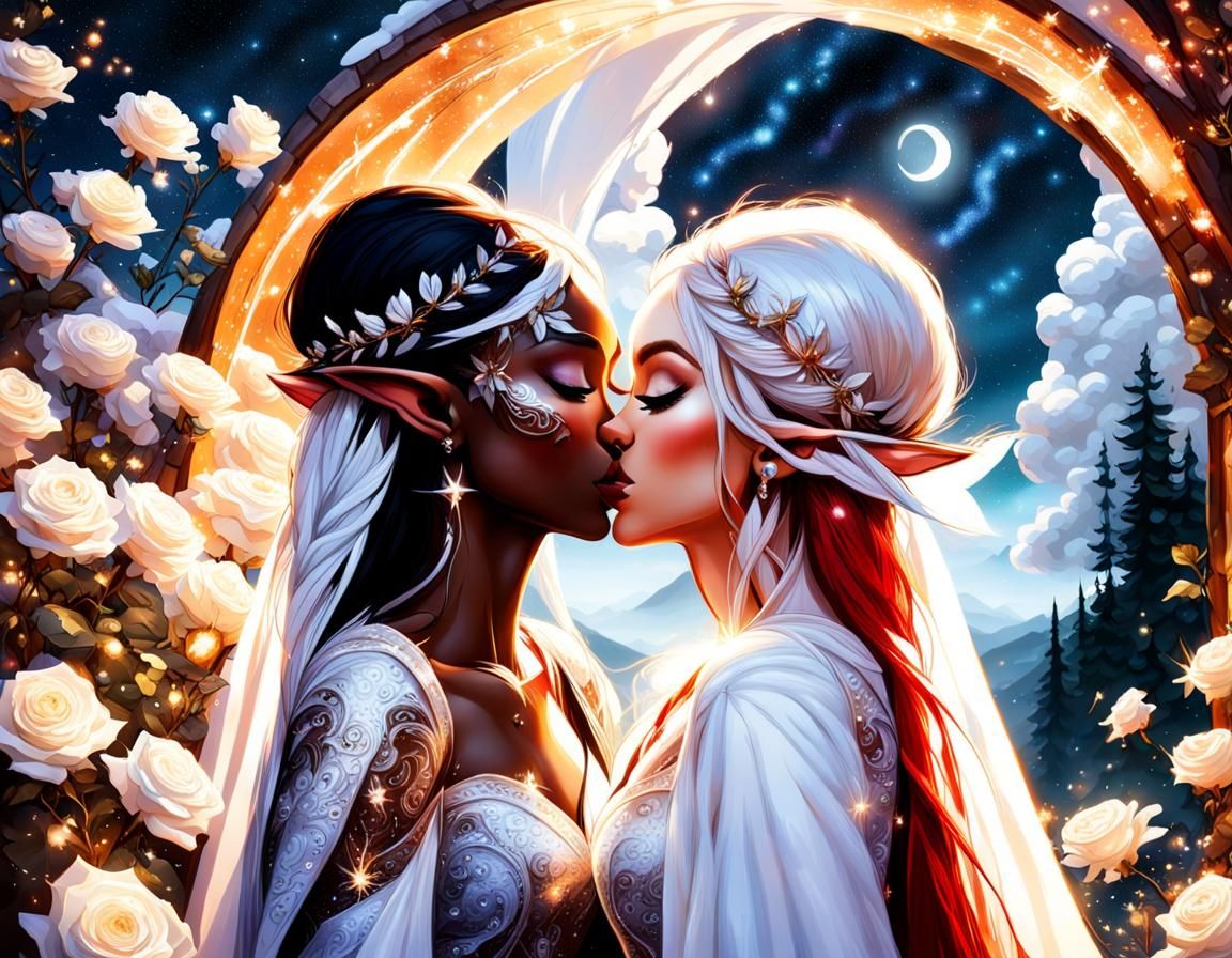 Elven Wedding Kiss 1