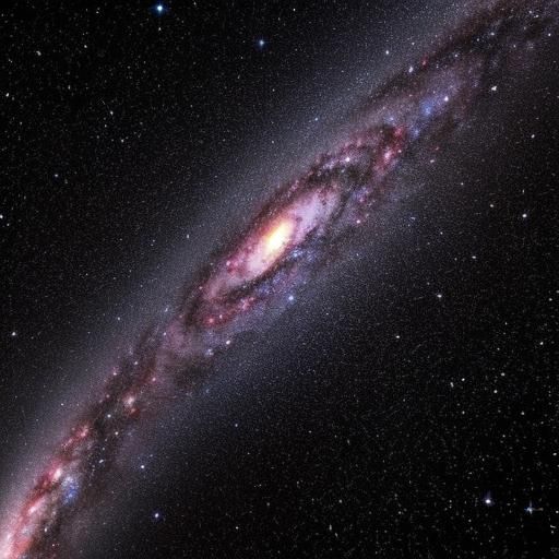 Simple Line Drawing of a Galaxy