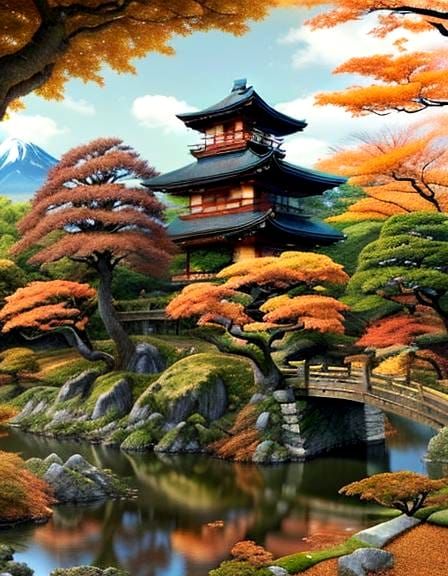 Epic Japanese Landscape Masterpiece