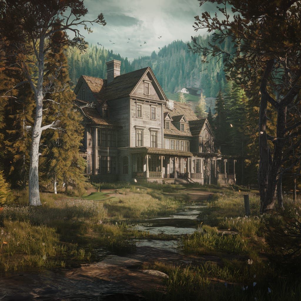 Eerie Estate in White Mountain National Forest