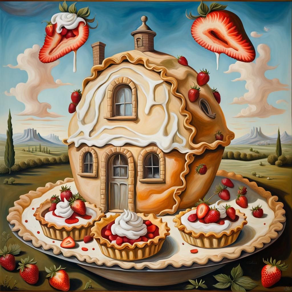 Surreal Pie Garden Inspired by Salvador Dali