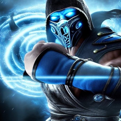 Mortal Kombat Sub-Zero Digital Matte Painting