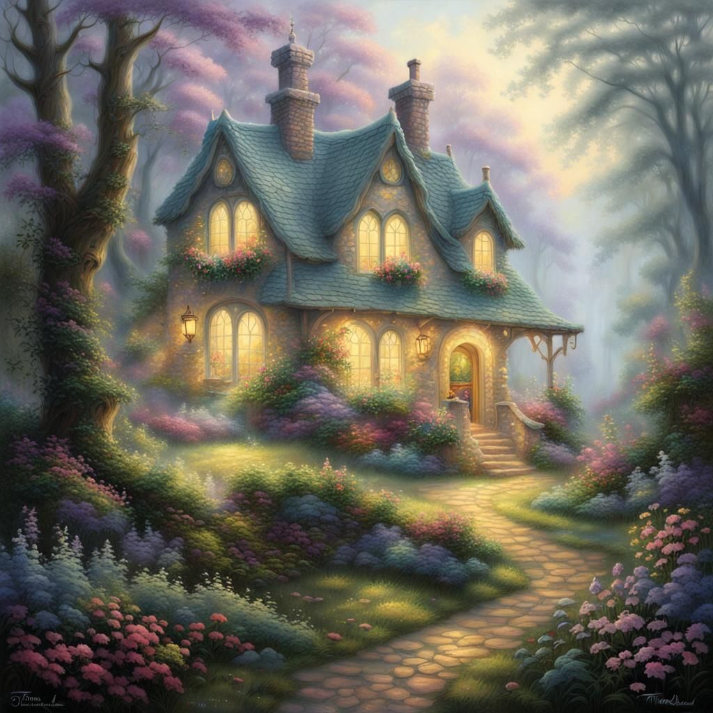 Princess cottage in the woods