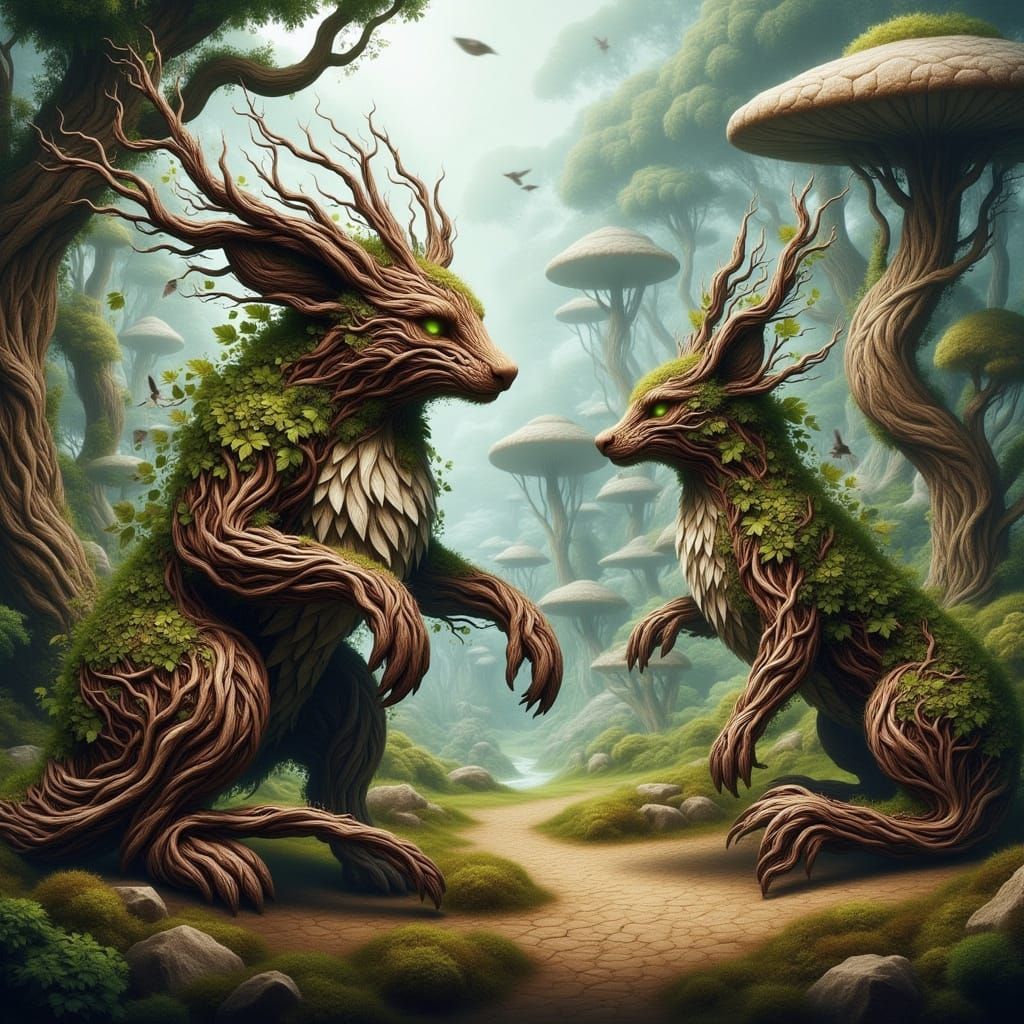 Dragon and Badger Warriors Defend Elven Valley