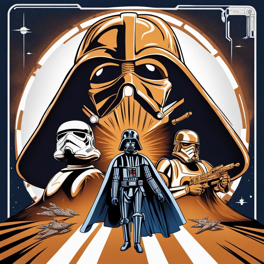 Iconic Star Wars Logo in Space