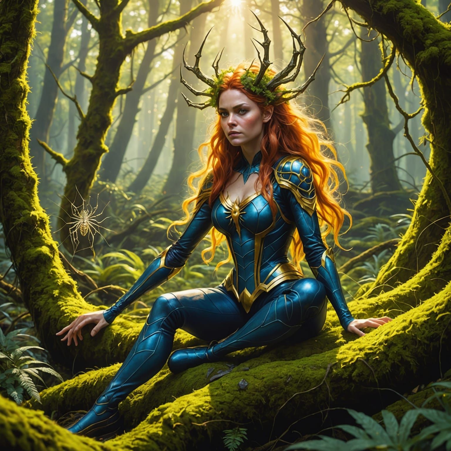 Spider lancer engaged fairy woman