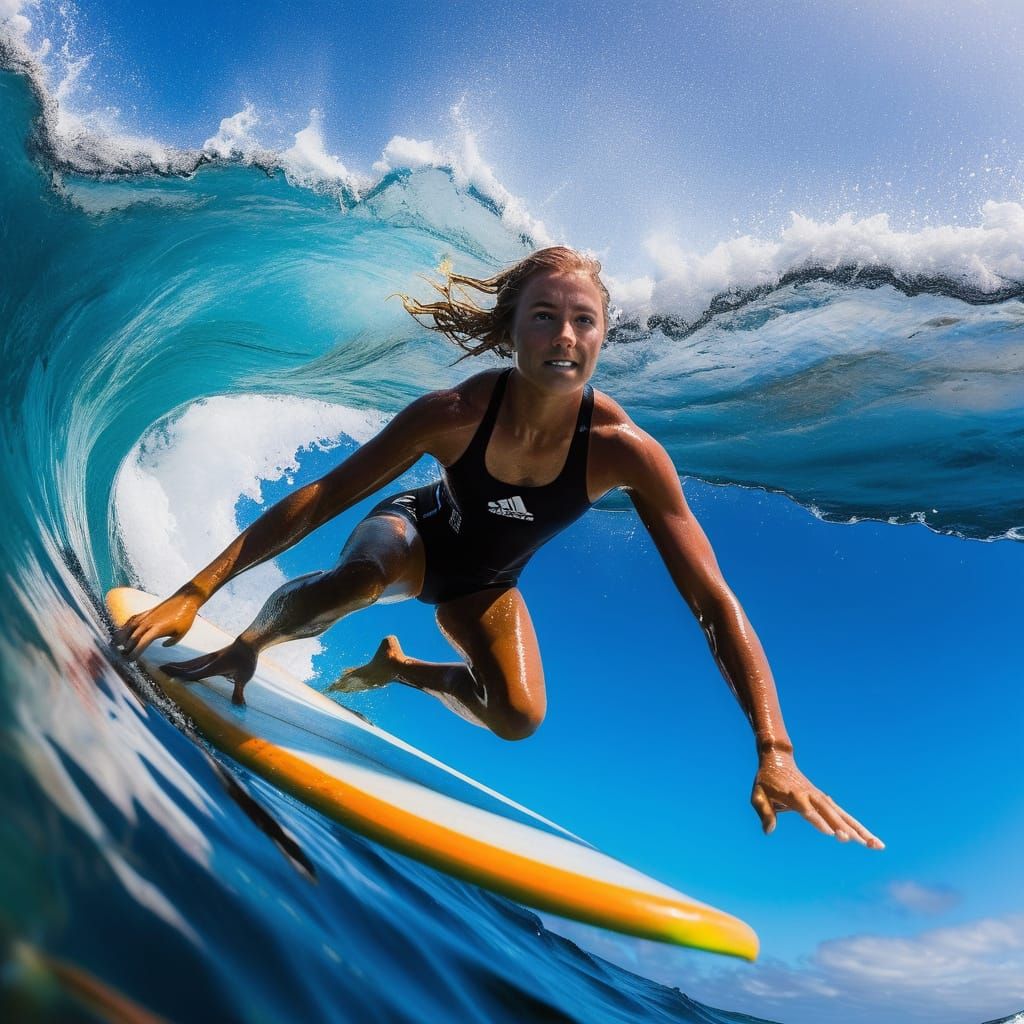 Neon Waves and Checkerboard Rides