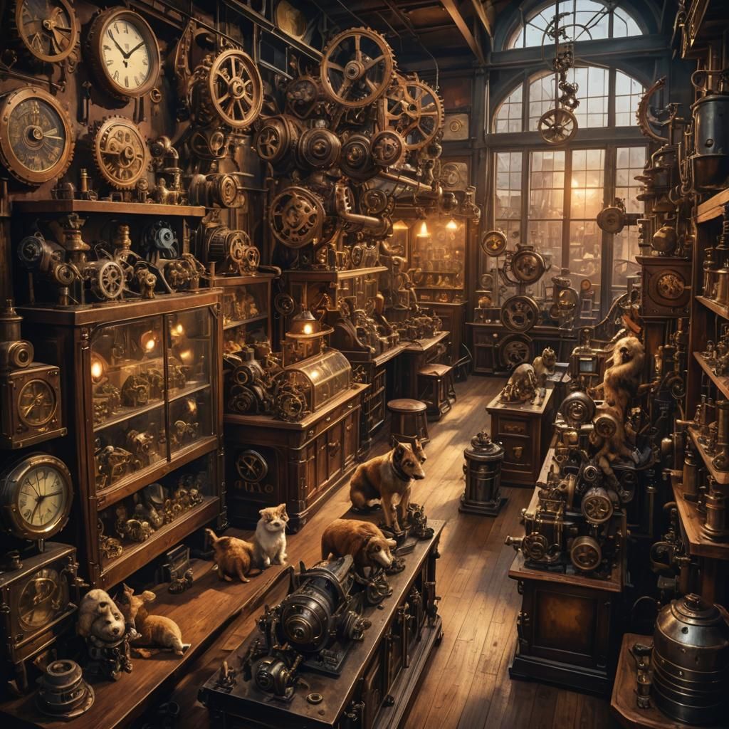 Industrious Steampunk Pet Shop Showcase
