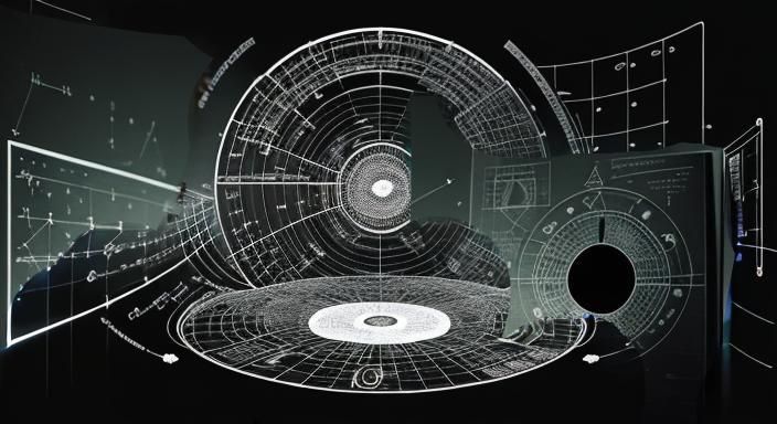 Complex Graphic Score in Black and White