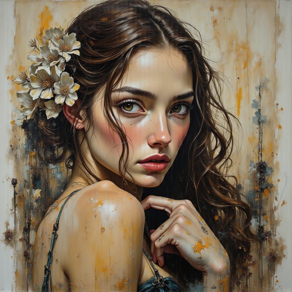 Abstract Sci-Fi Cityscape in Vibrant Colors