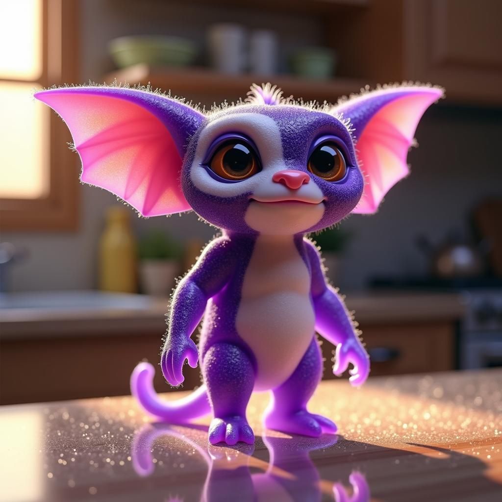 Gizmo Gremlin in DreamWorks and Beeple Style