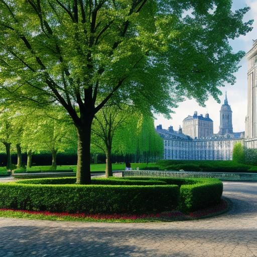 Frédéric Chopin Inspired Park Scene