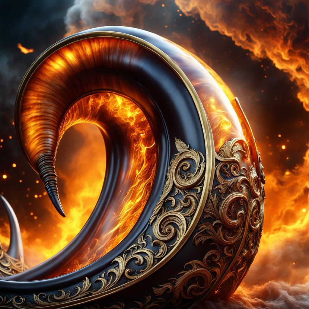 Mead Wave Viking Longship in Drinking Horn