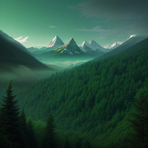 The mountains rise, a mighty hand,
Carving the earth, across the land.
Forests breathe, a verdant cloak,
Whispering secr...