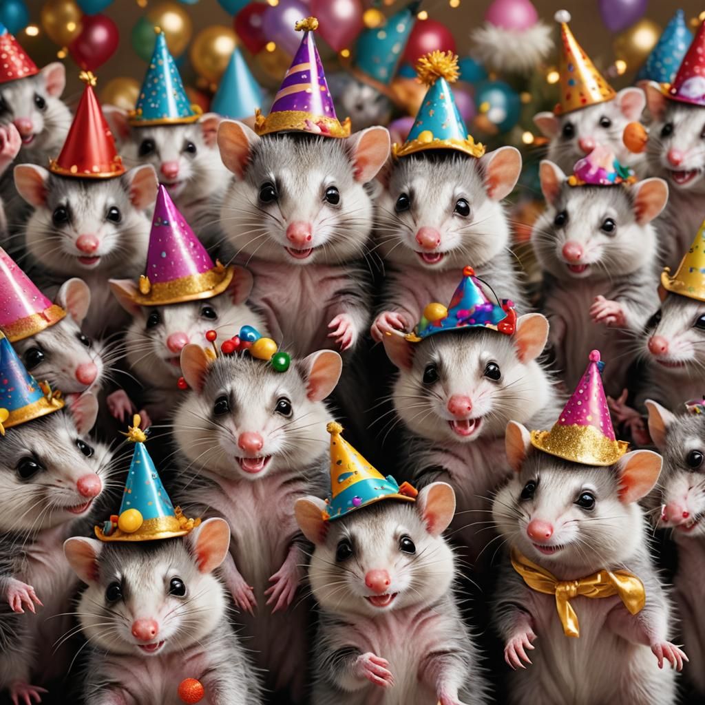Come opossums, let's party!