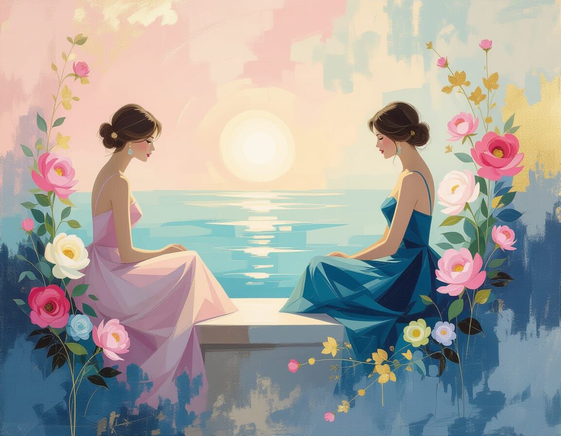 Scrapbooking in Impressionistic Style with Radiant Colors