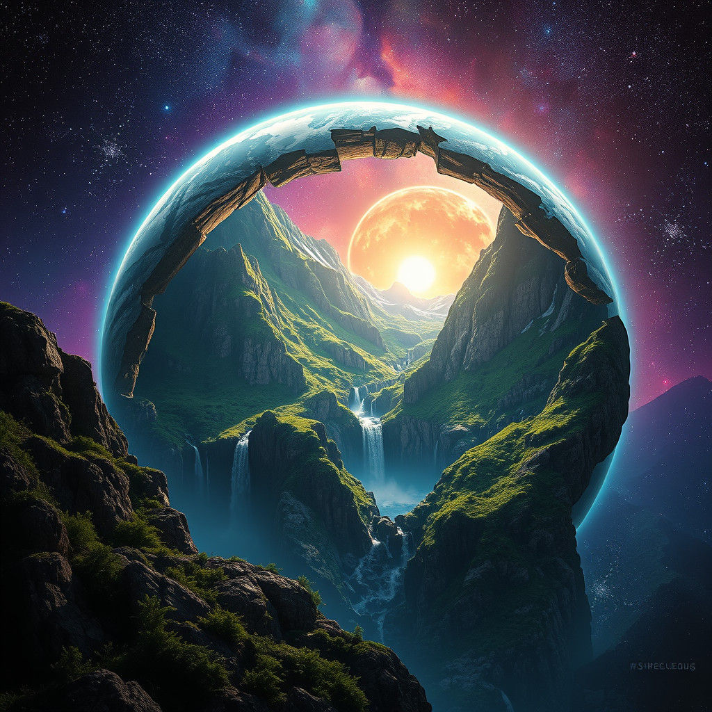 Verdant Mountains in Galaxy Portal