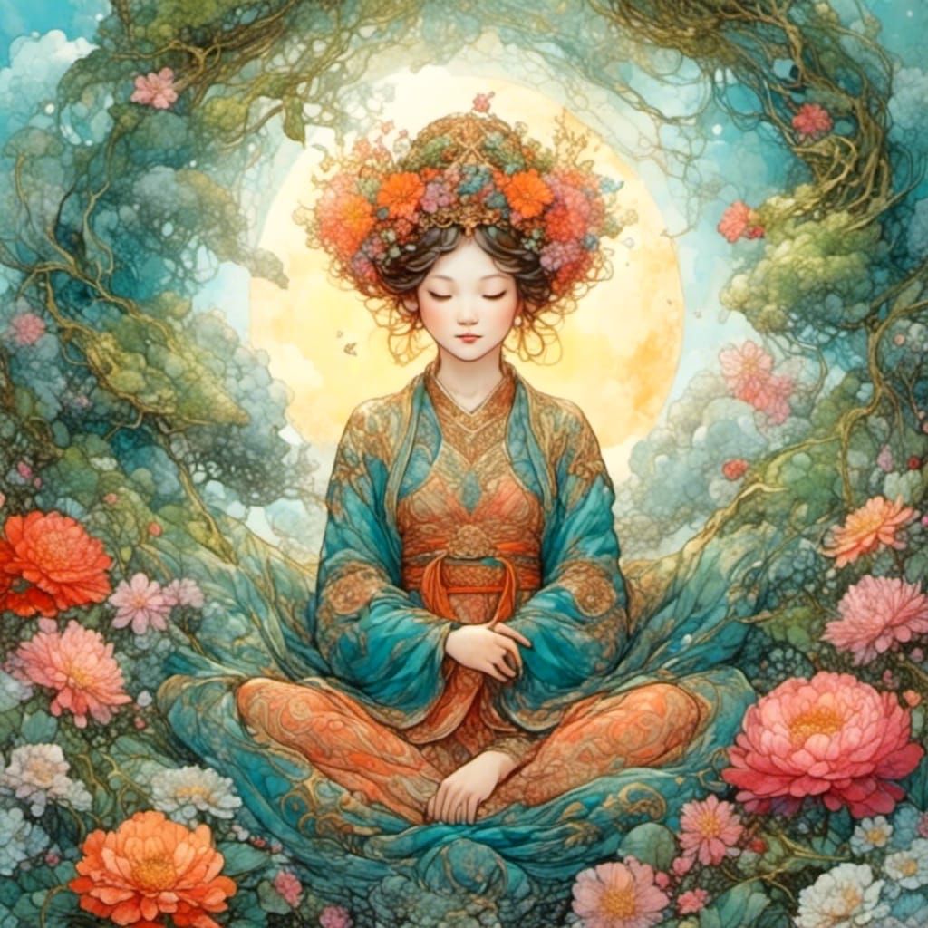 Charming Cartoon Illustration of Embracing Change