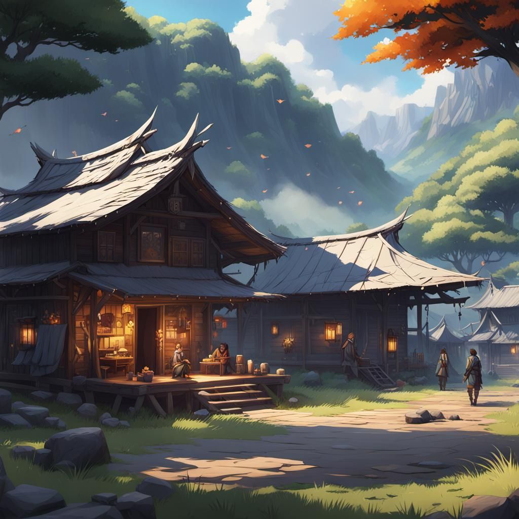 Camp Half-Blood in Detailed 3D Anime Art