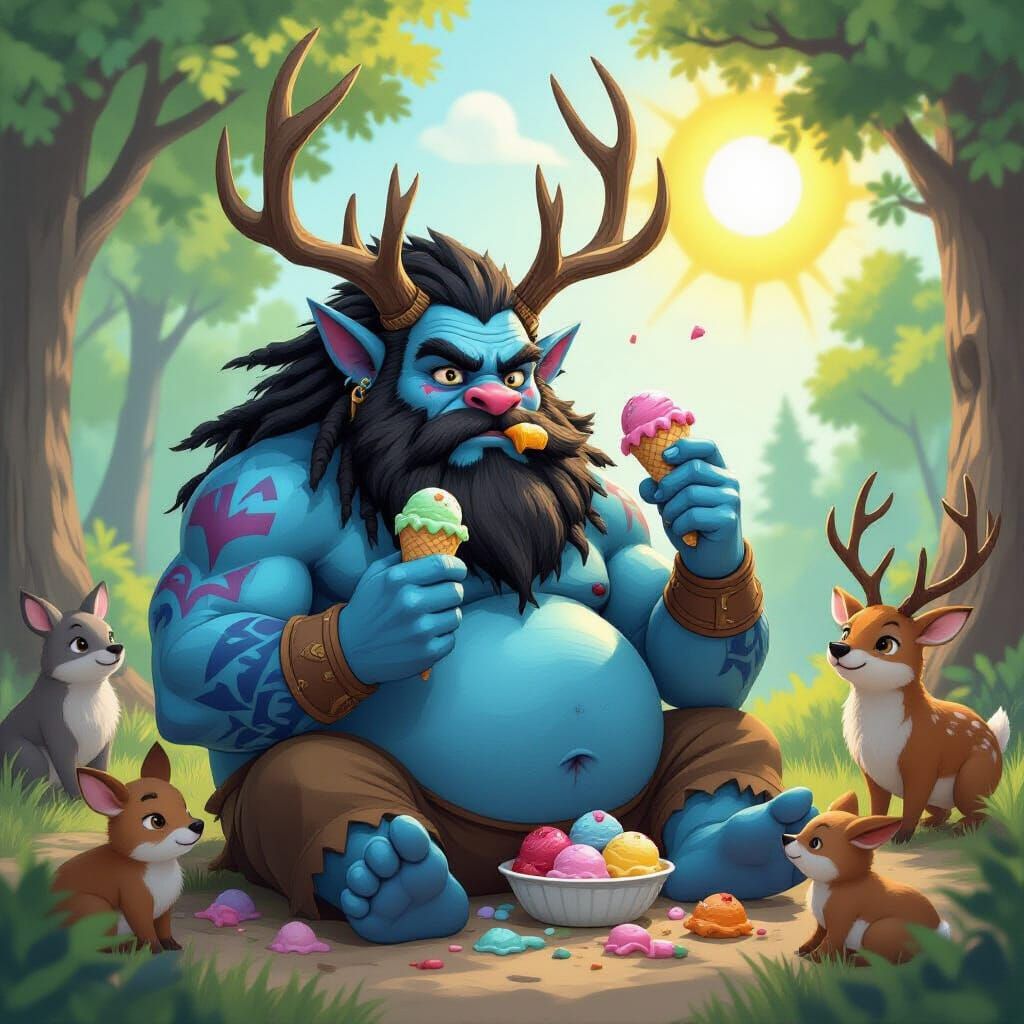 Firbolg's Whimsical Ice Cream Feast