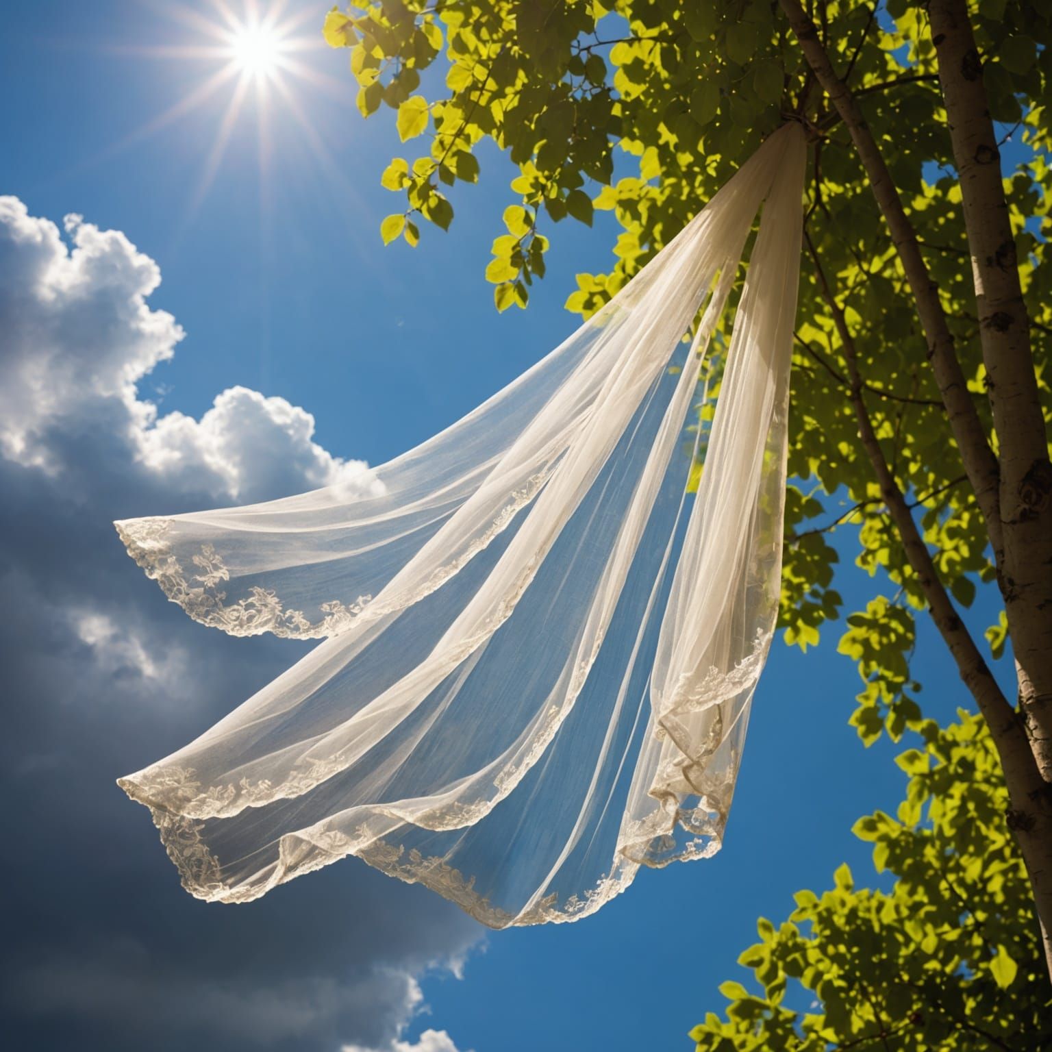 Sunbeams Through Clouds: Divine Light