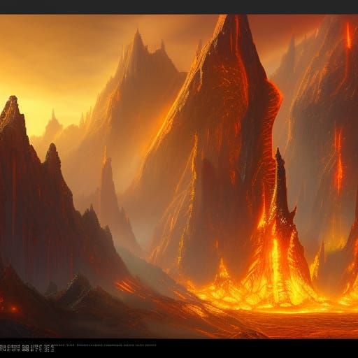 Fantastical Flame Jasper Concept Art in 8K