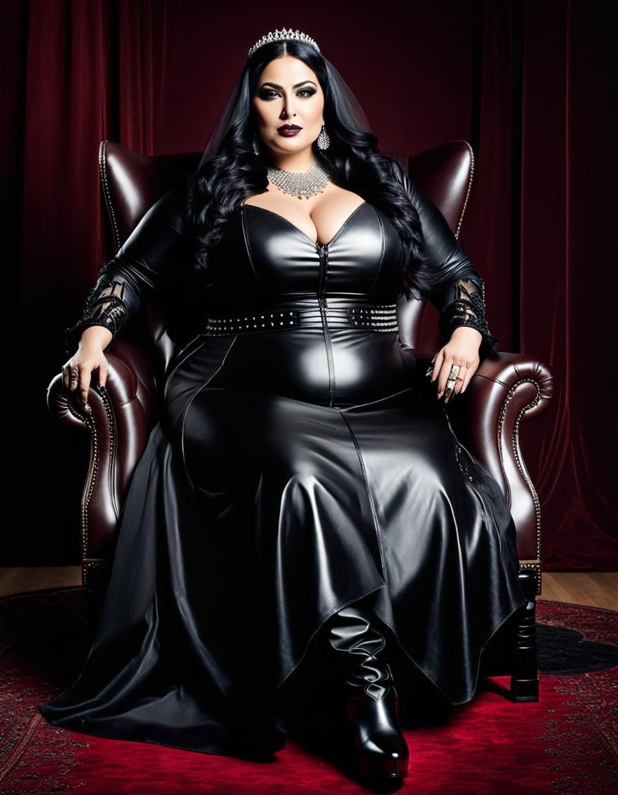 Gothic Woman Portrait in Pop Art Style