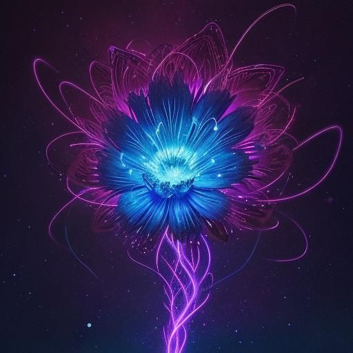 Biomorphic Abstraction with Astral Nudibranch in Fauvist Sty...