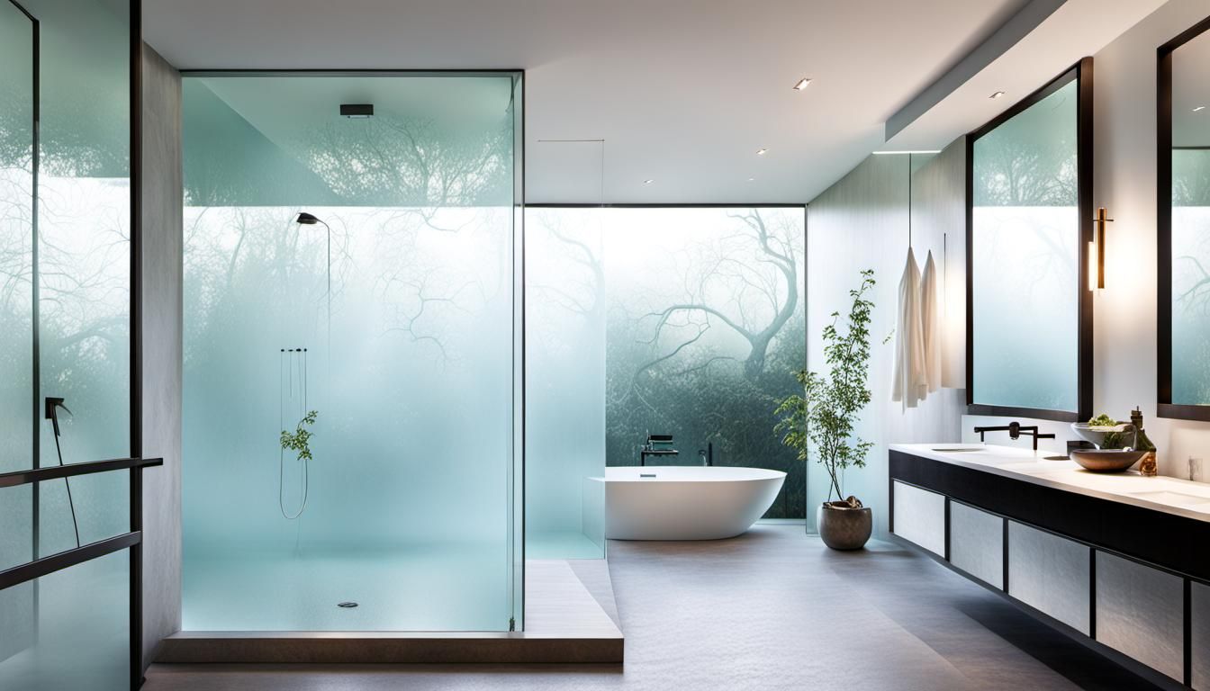 Old Fashioned House with Frosted Glass Walls