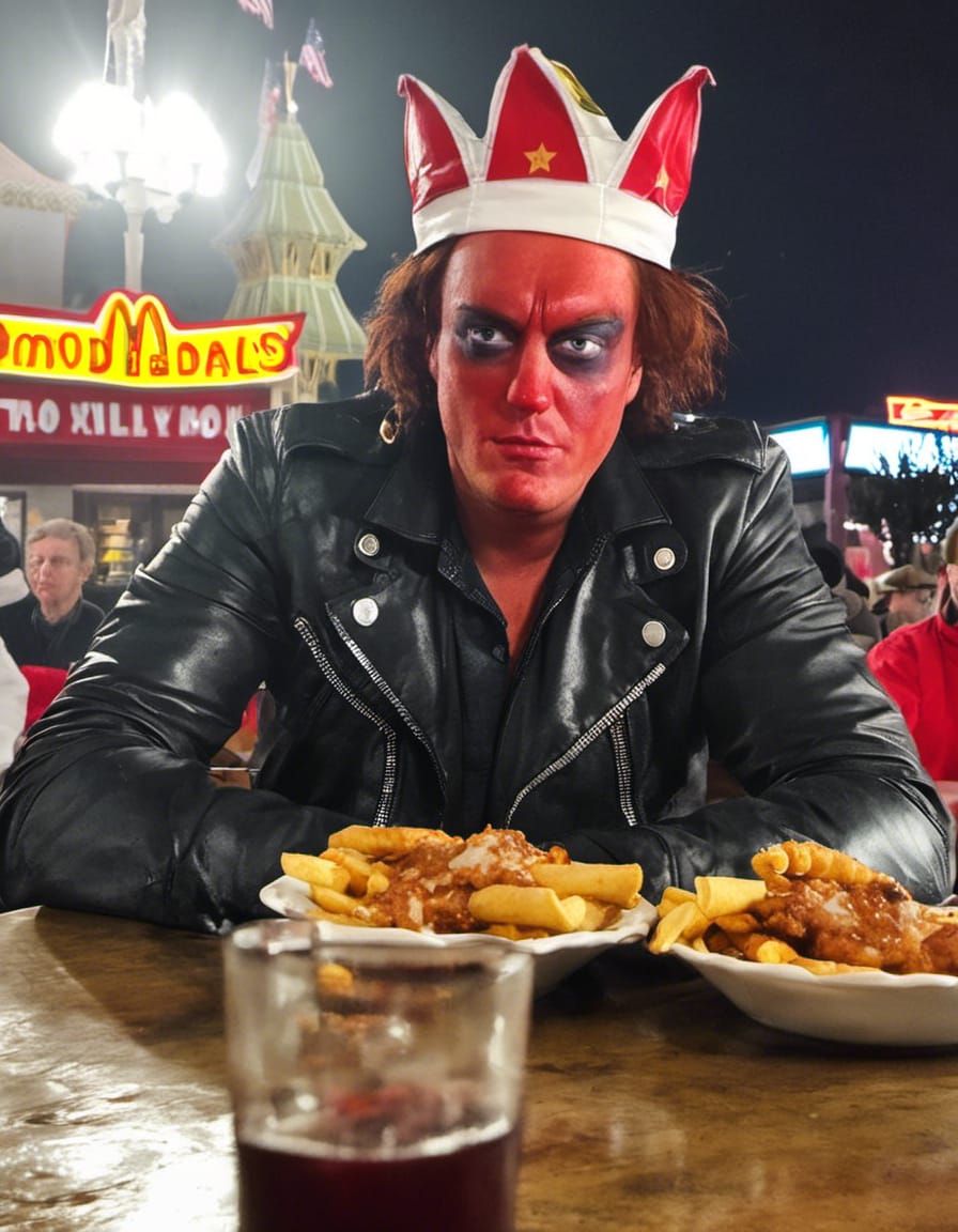 Unsettling Clown Portrait