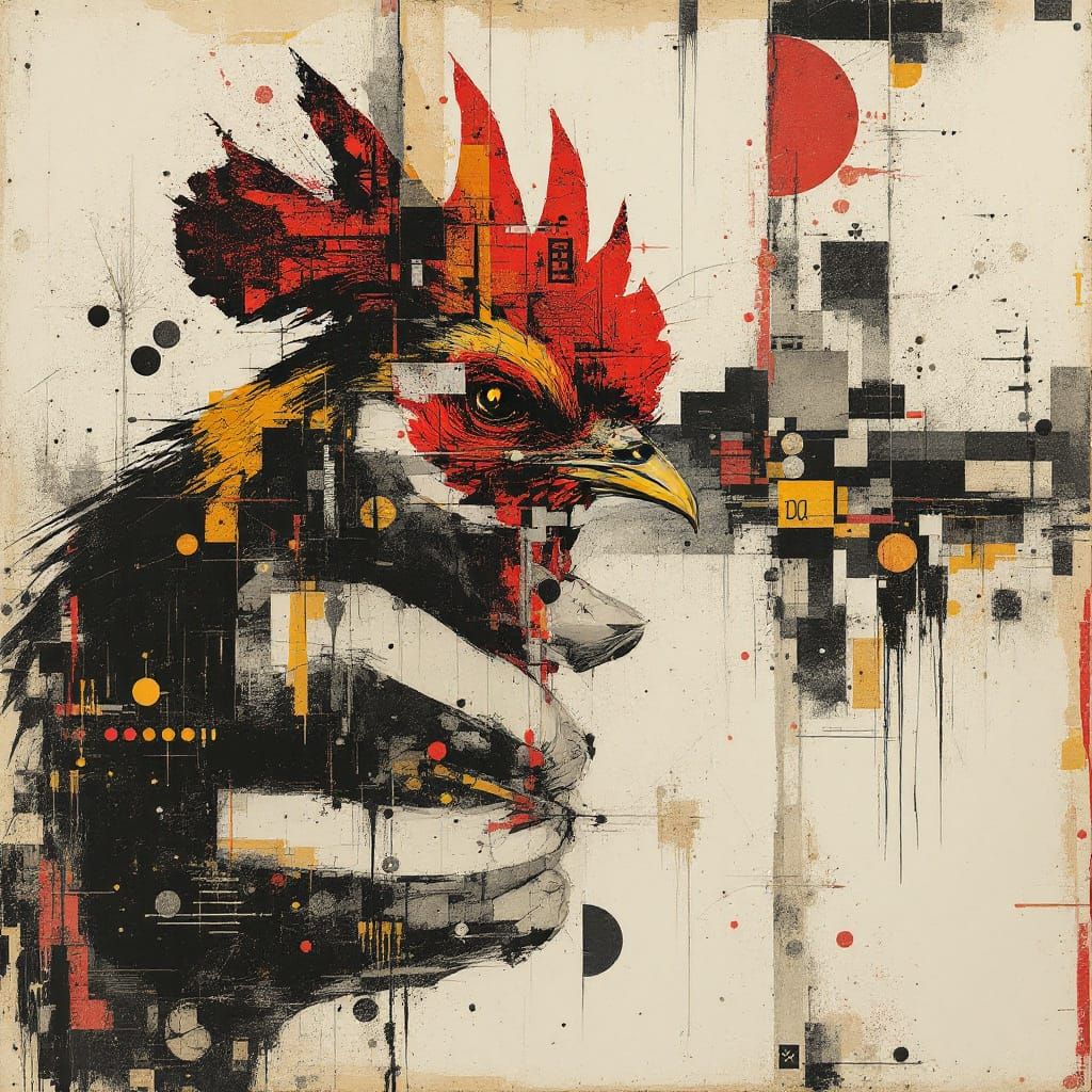 Gritty Urban Portrait Meets Geometric Abstraction