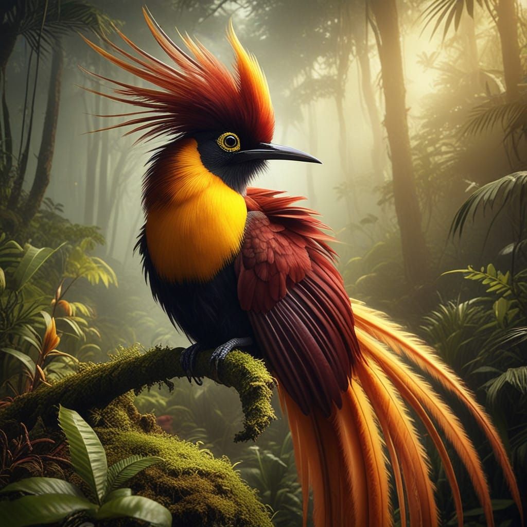 Paradisaearaggiana, the Greater Bird of Paradise
