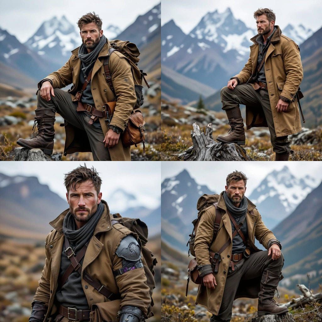 Rugged Explorer Character with Quiet Resolve