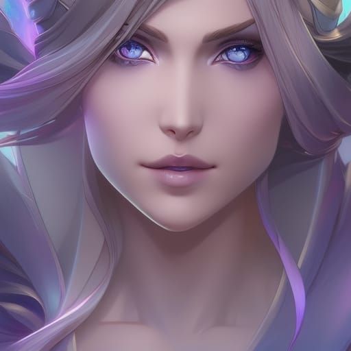 Princess Portrait in Hyperdetailed Art Nouveau Style