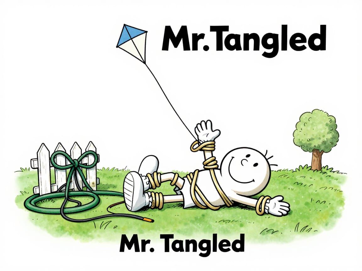 Mr. Tangled Illustration in Roger Hargreaves Style