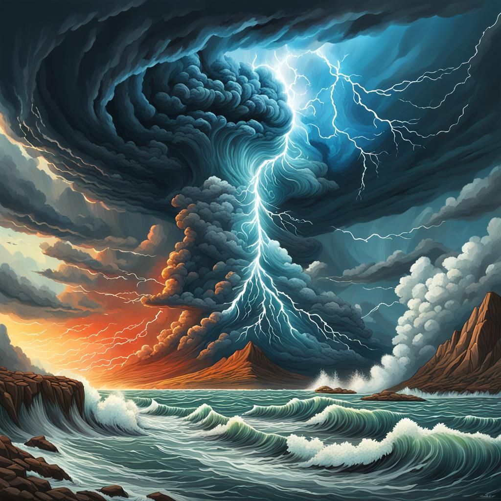 Dramatic Illustrations of Nature's Fury