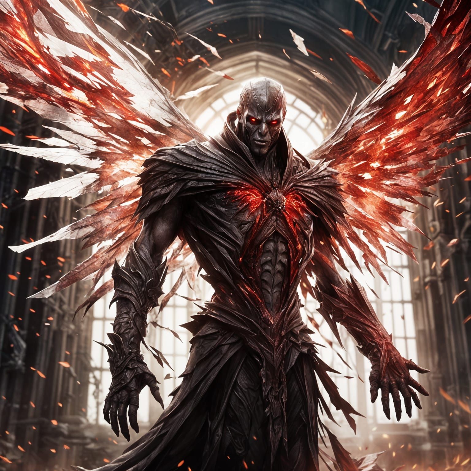 Dark Fantasy Angel of Death Shatters Under Sunlight