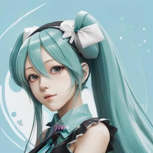 Hatsune Miku Digital Anime Art