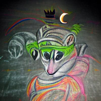 Cartoon Image of King Julien