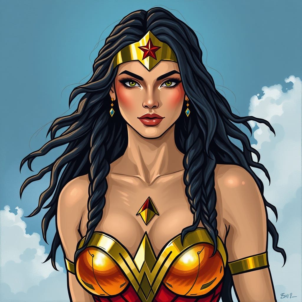 Rastafarian Wonder Woman: An AI Interpretation