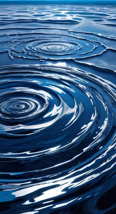 Abstract Ripples: AI-Generated Aluminiferous Texture