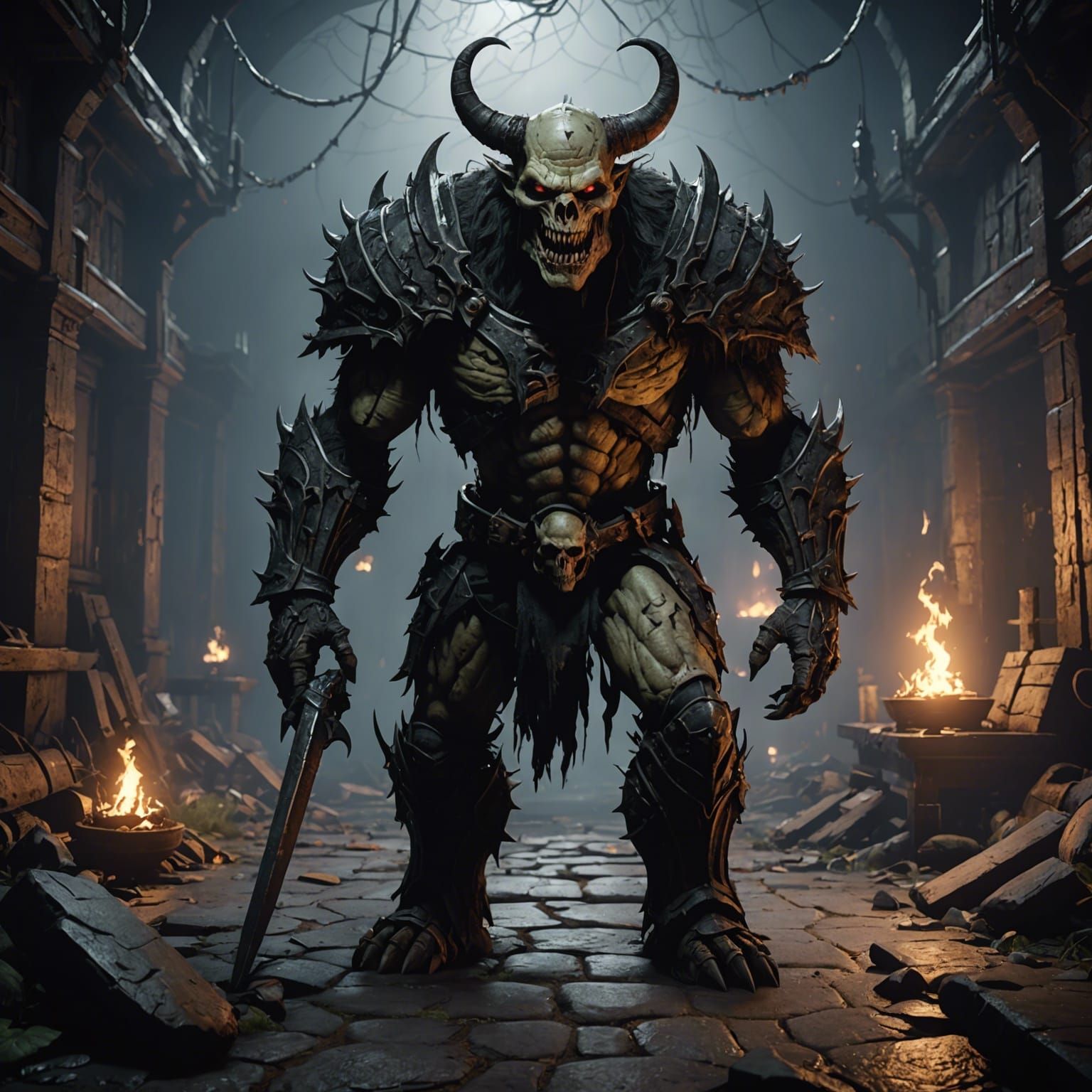 Scary Evil in a 3D Cartoon World