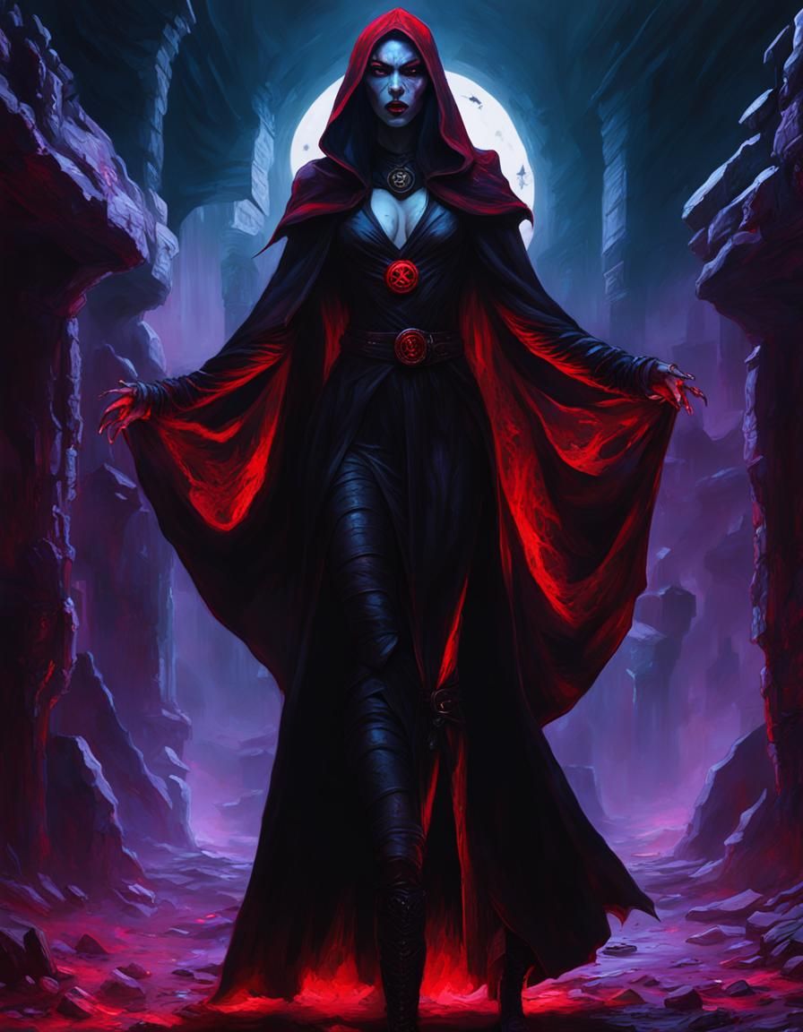 Hyperrealistic Supermodel Sorceress in Retro Sci-Fi Style