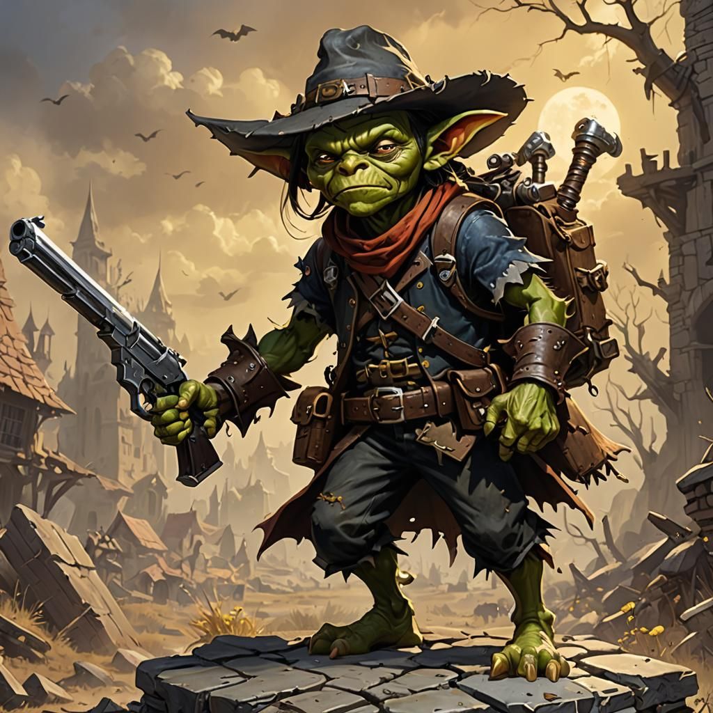 Goblin Gunslinger Illustration