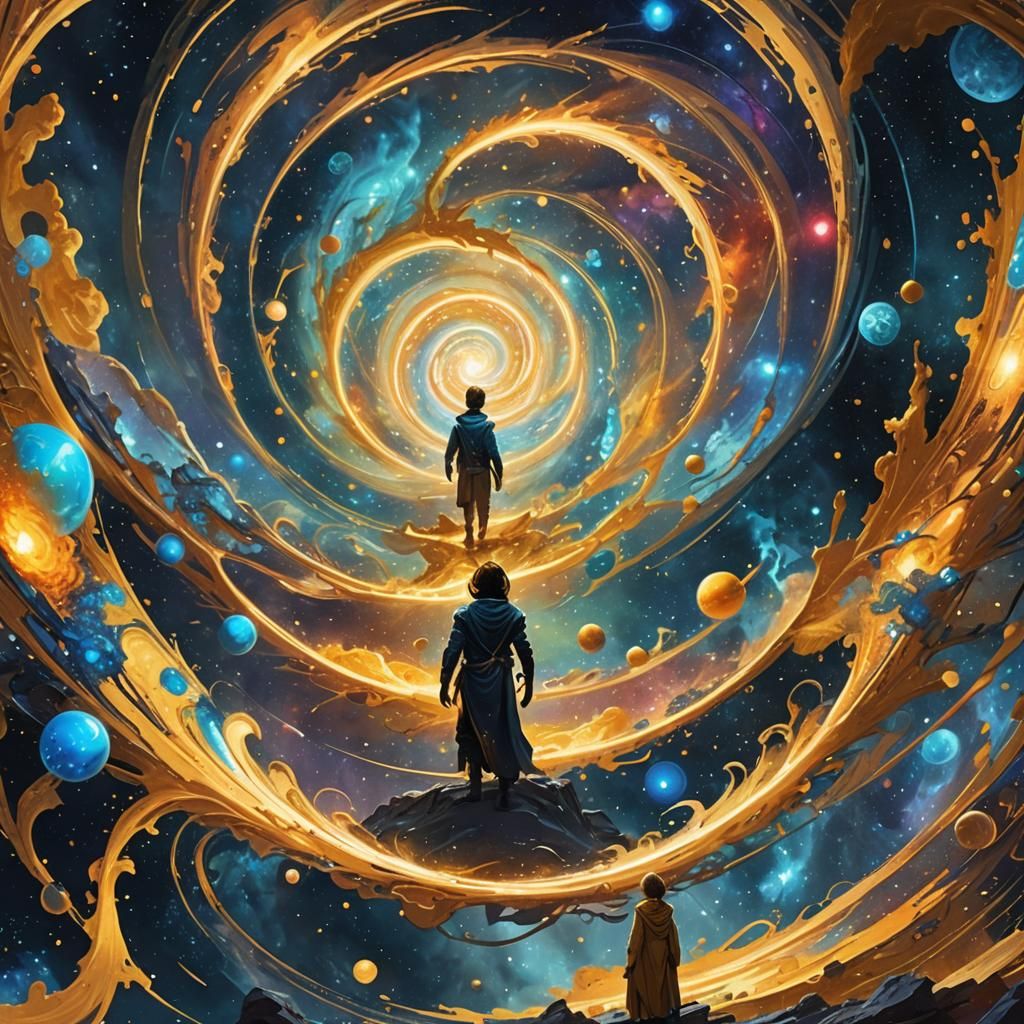 Galactic Flash Witnessed in Sci-Fi Concept Art